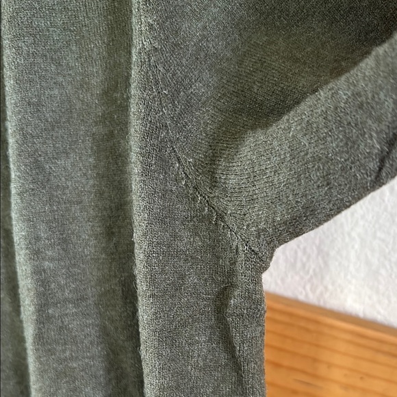 🌺Cyrus Green Knit Cardigan Sweater Long Open Front - Picture 4 of 5